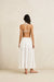 rhythm classic tiered maxi skirt white back