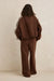 rhythm contrast sweatshirt brown back