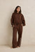 rhythm contrast sweatshirt brown front