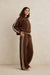rhythm contrast sweatshirt brown side
