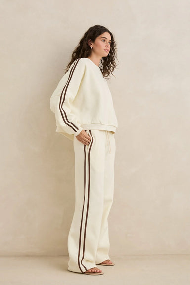 rhythm contrast sweatshirt cream side