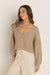 Rhythm - Eadie Oversized Knit Cardigan - Cream - Front