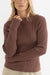 Rhythm - Essential LS Knit Top - Chocolate - Front