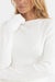 rhythm essential ls knit top cream detail