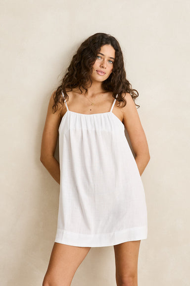 rhythm essential mini dress white