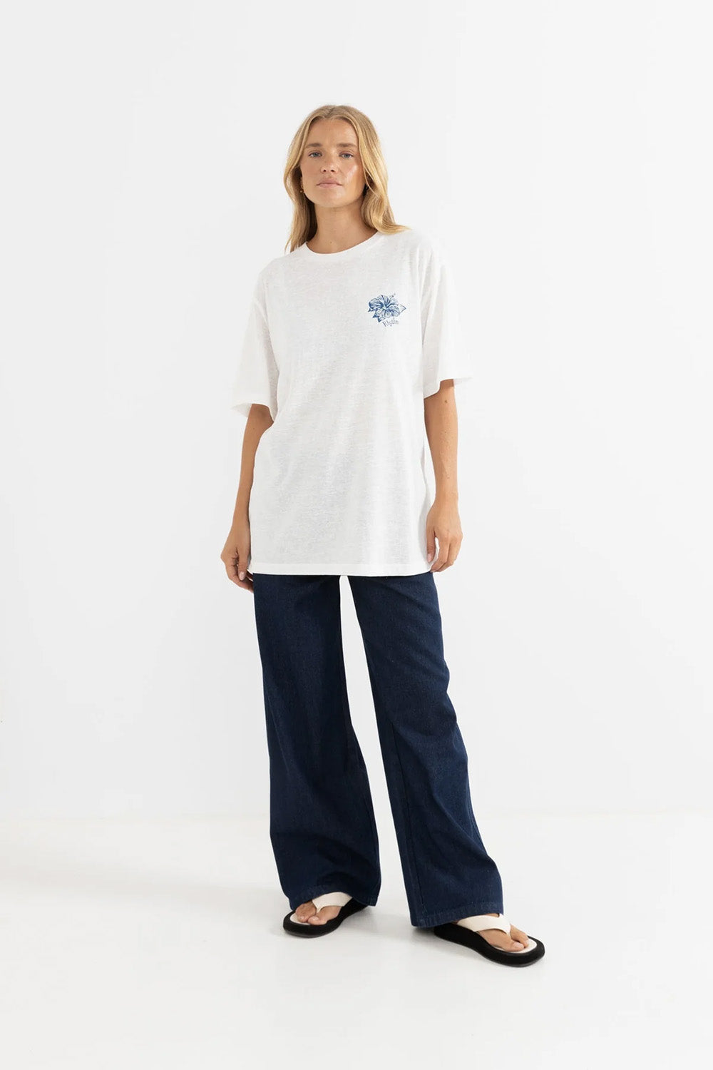 Rhythm - Fleetwood Wide Leg Pant - Dark Denim