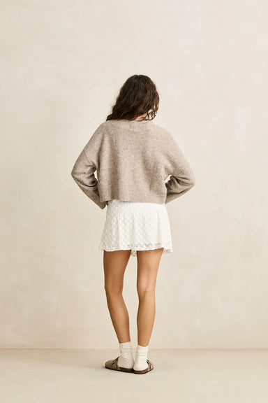 rhythm gigi lace mini skirt white back