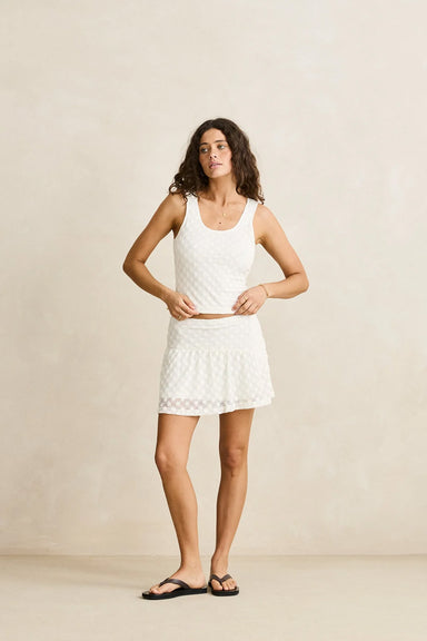 rhythm gigi lace tank white front