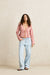 rhythm kirra check ls top pink front