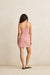 rhythm kirra check mini dress pink back