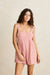 rhythm kirra check romper pink