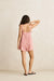 rhythm kirra check romper pink back
