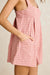 rhythm kirra check romper pink detail