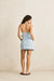 rhythm louise wrap mini dress light blue back