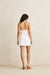 rhythm louise wrap mini dress white back