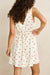 rhythm mila floral mini dress cream back detail