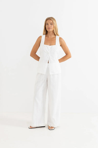 rhythm niko long vest white