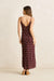 rhythm polka dot bias midi dress cafe back