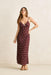rhythm polka dot bias midi dress cafe front
