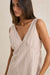 rhythm valley stripe mini dress tan detail