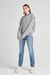 Richer Poorer Recycled Fleece Zip Hoodie in Heather Grey — Full-body view