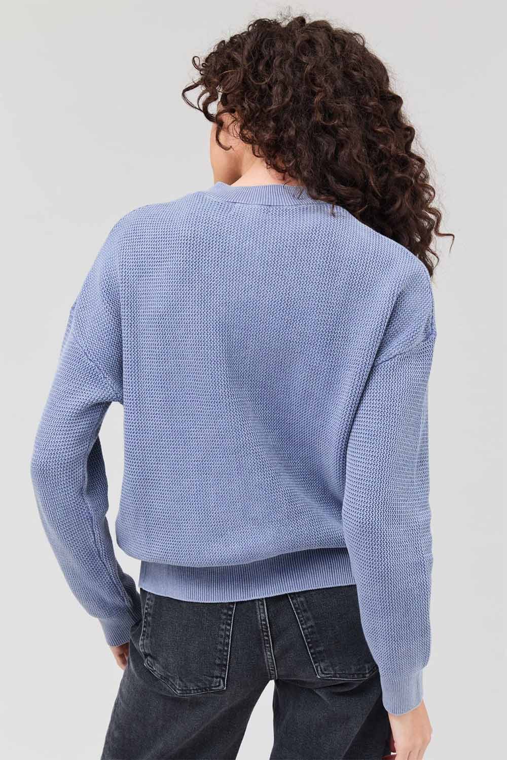 Richer Poorer - Dune Cardigan - Vintage Indigo - Back