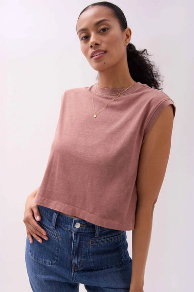Richer Poorer - Relaxed Muscle Tee - Russet - Front