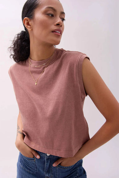Richer Poorer - Relaxed Muscle Tee - Russet - Side