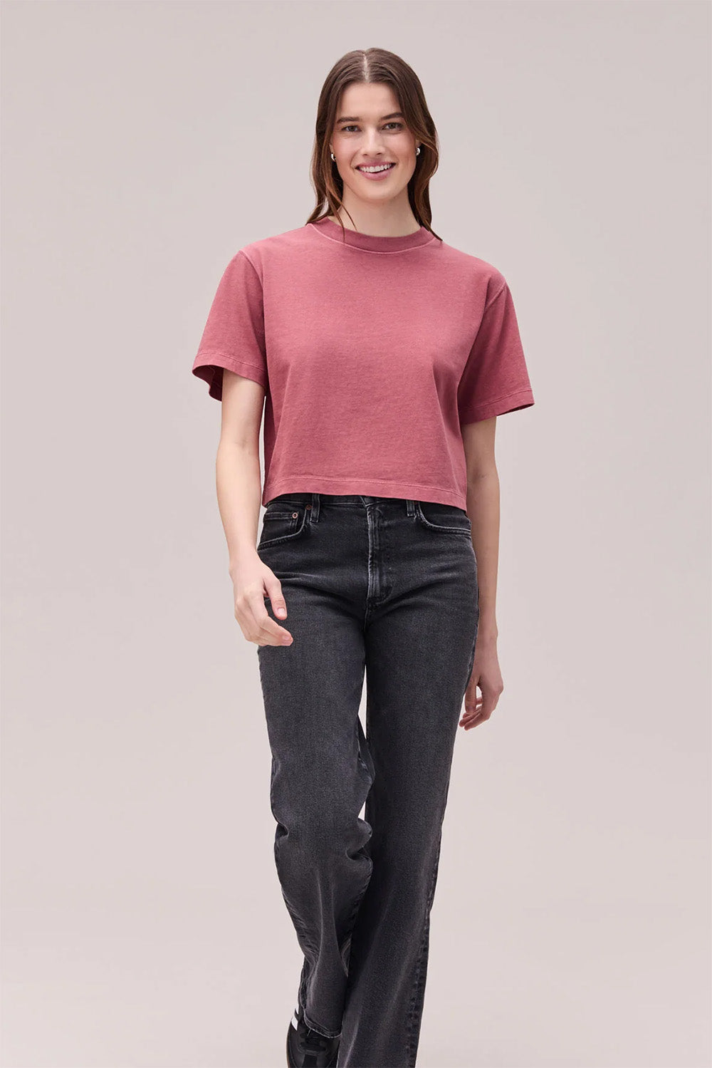 richer poorer relaxed ss crop marsala front
