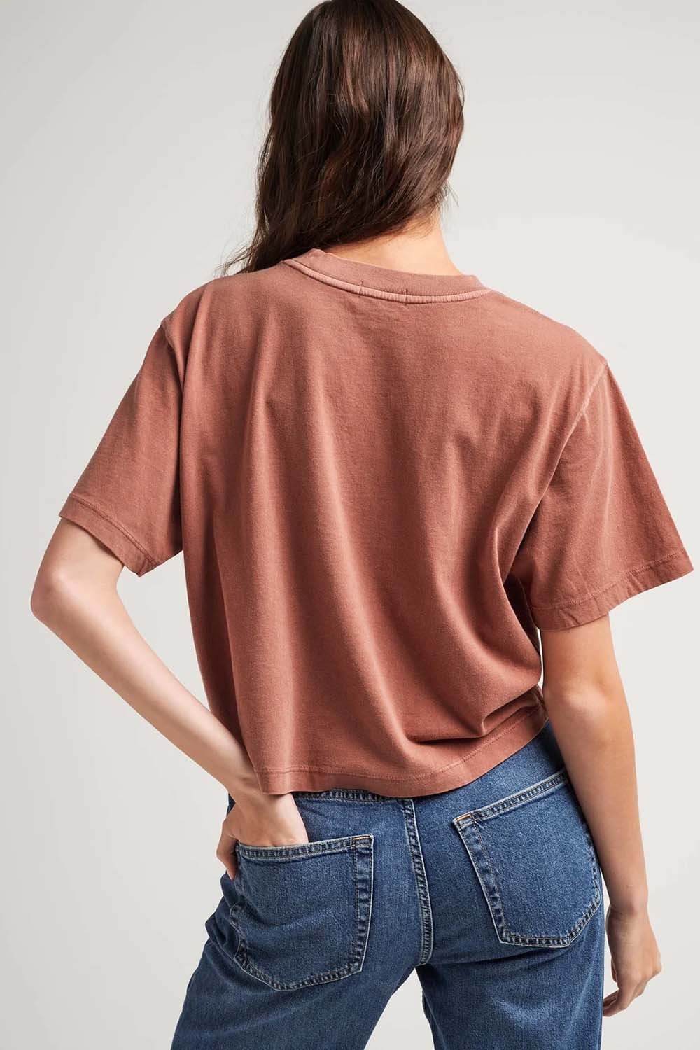 Richer Poorer - Relaxed SS Crop - Russet - Back