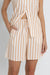 Rhythm - Tide Stripe Longline Short - Natural - Front