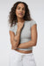 Vuori - Halo Baby Tee - Pale Grey Heather - Detail
