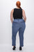 Good American - Good Legs Straight Jean - Indigo - Back