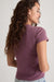 Marine Layer - Lexi Rib Sun-In Crew Tee - Windsor Wine - Back