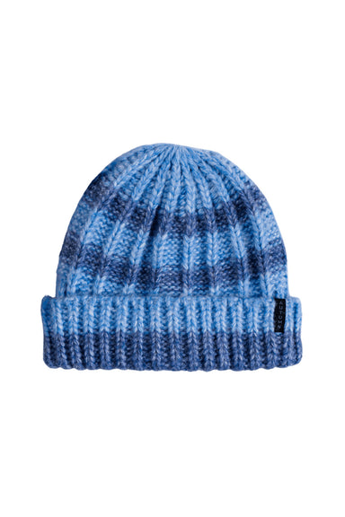 Autumn - Rugby Stripe Beanie - Bright Blue - Front