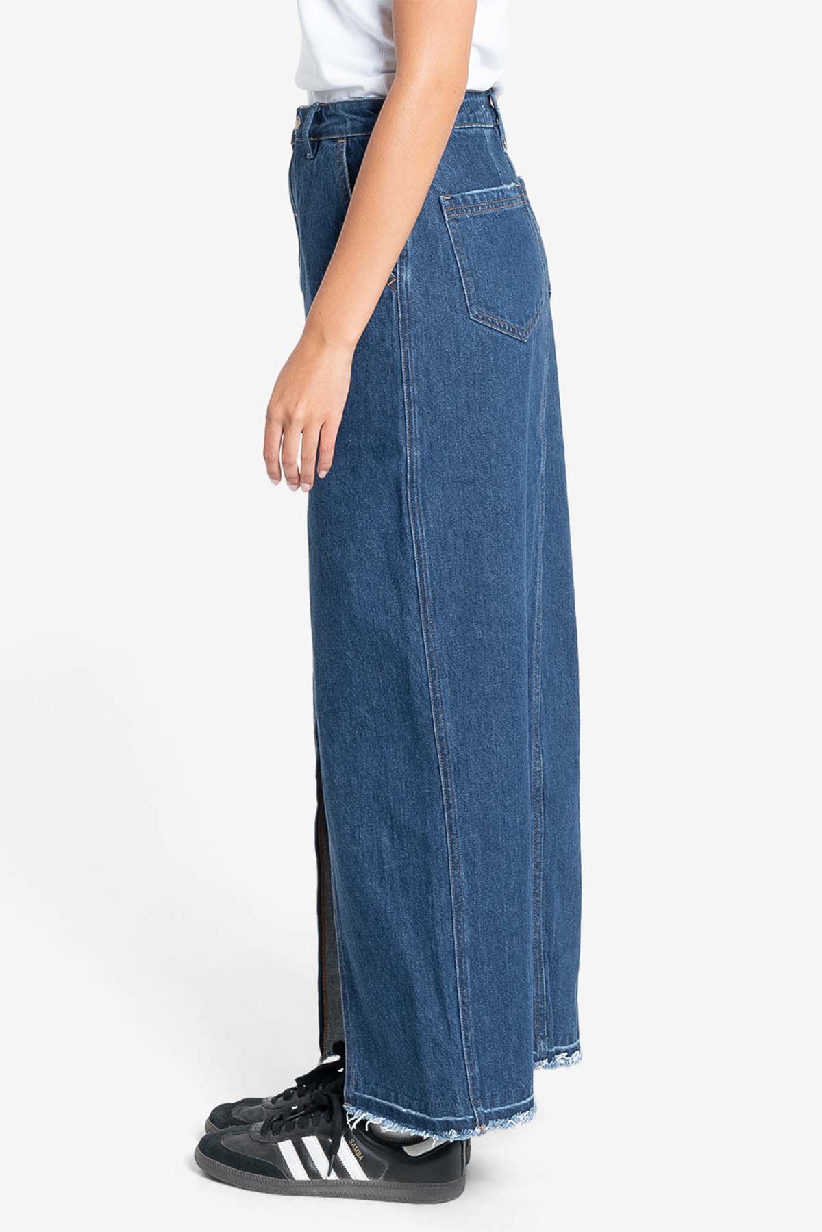 Thrills - Kobie Skirt - Double Indigo Rinse - Side
