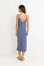Rhythm - Lily Bias Cut Midi Dress - Ink - Back