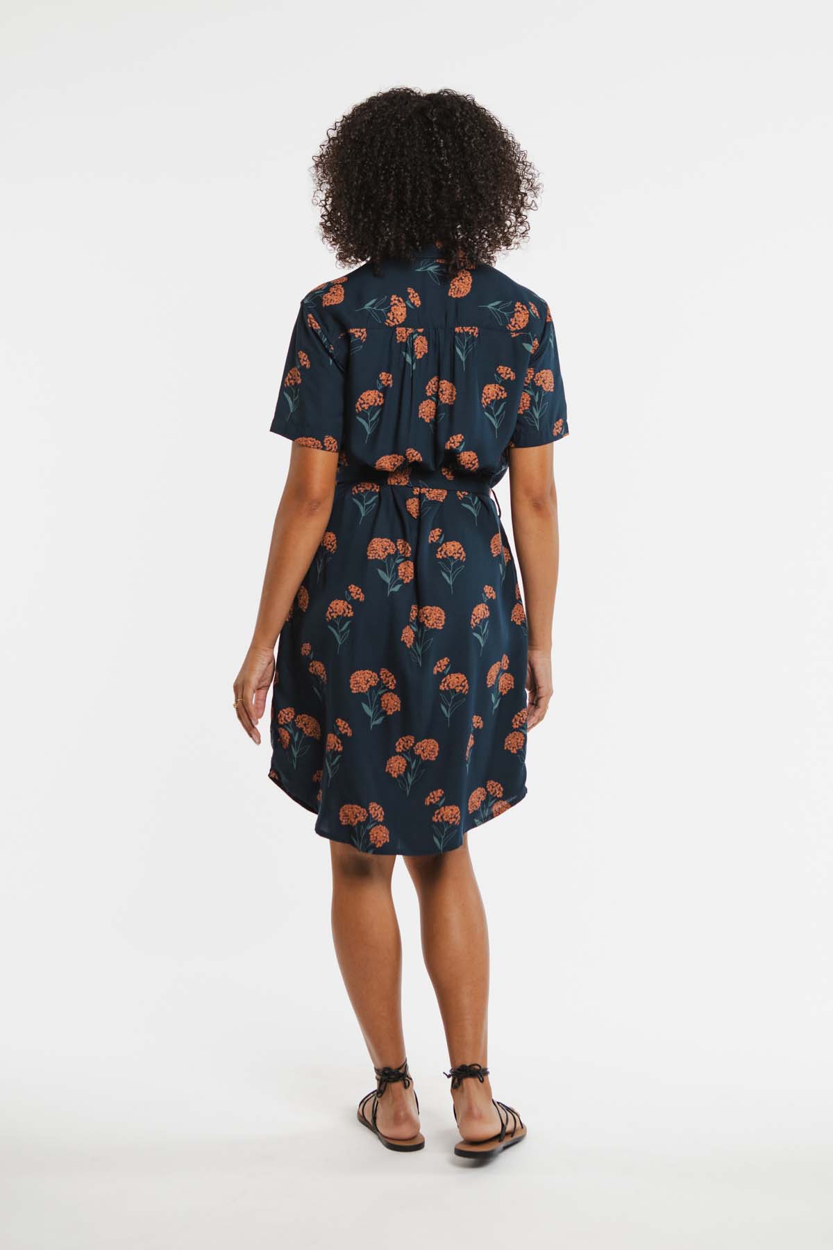 Bridge & Burn - Sofia Shirt Dress - Wildflower  - Back