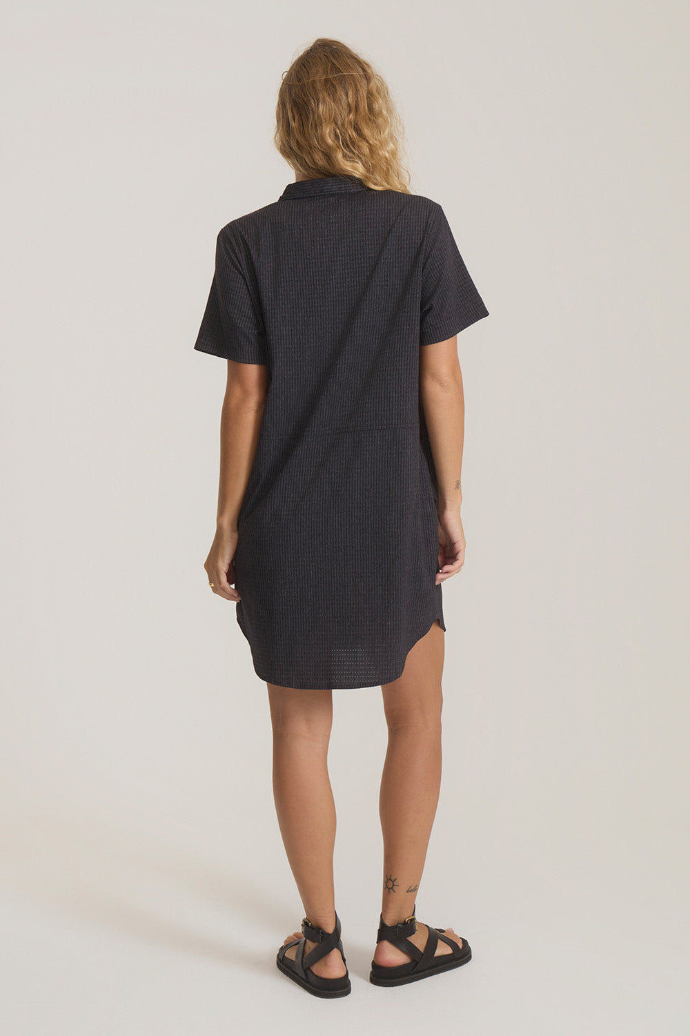 roark bless up dress in black back view
