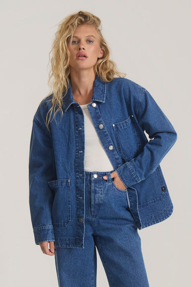 Roark Revival Hwy 1 Chore in Vintage Blue — Front view