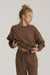 Roark Revival Made To Fade Fleece in Coco Bean — Lifestyle view
