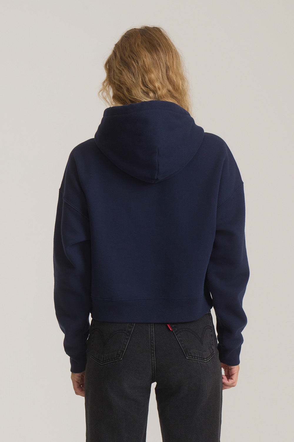 Roark Revival Port Hoodie in Deep Navy — Back view