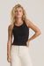 roark wind worn tank in black front view