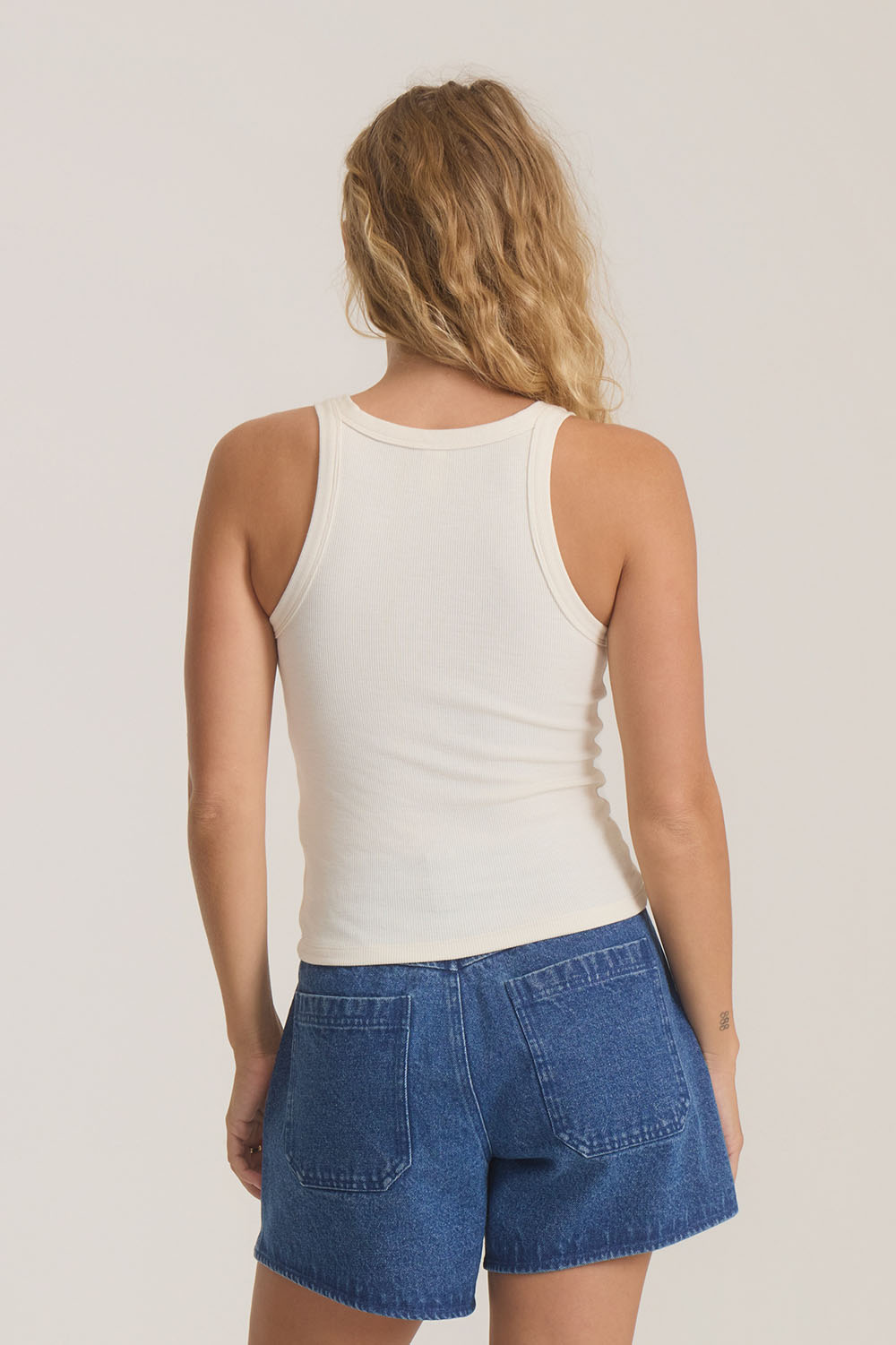 roark wind worn tank in bone back view