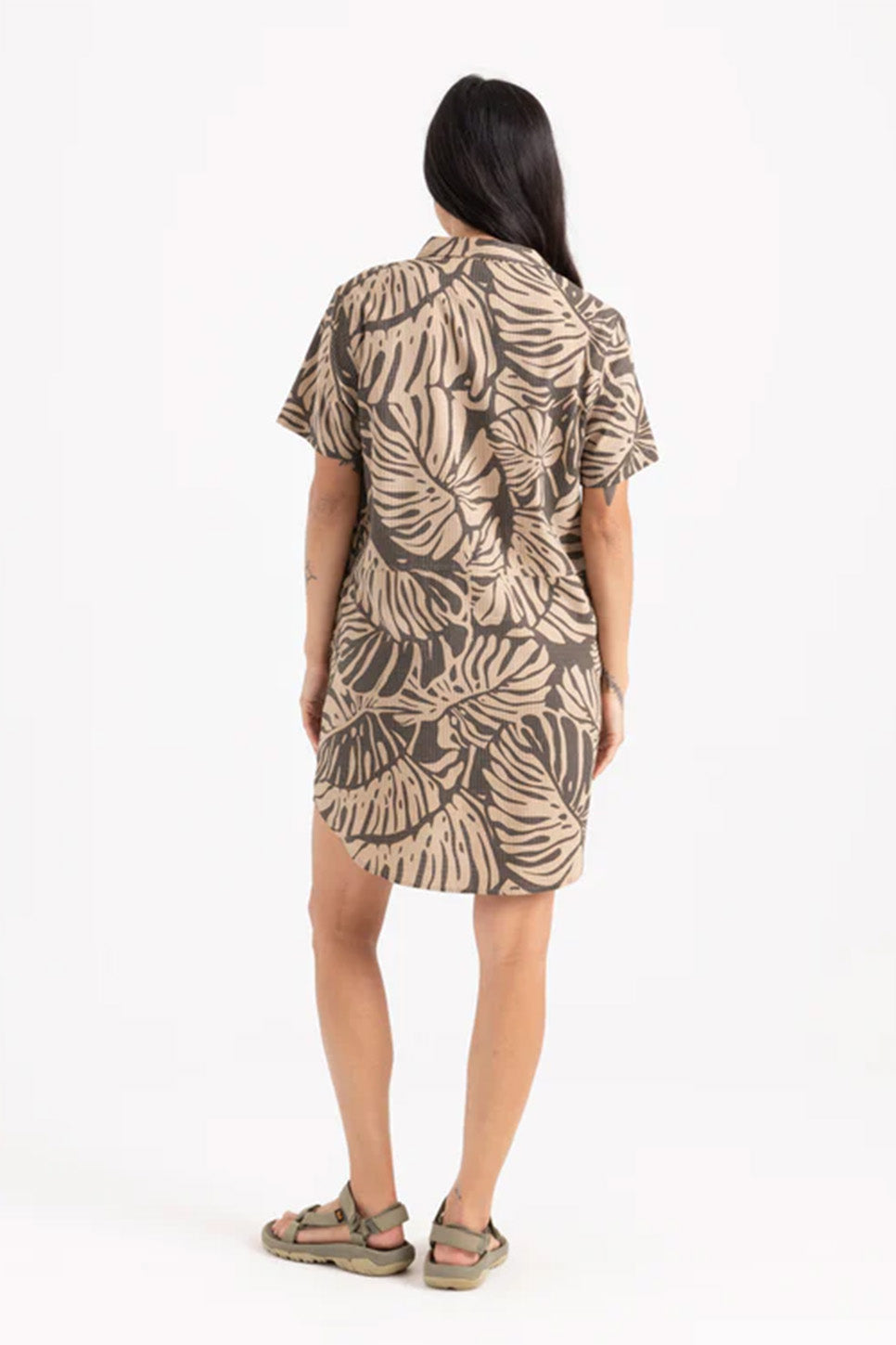 roark bless up dress khaki back