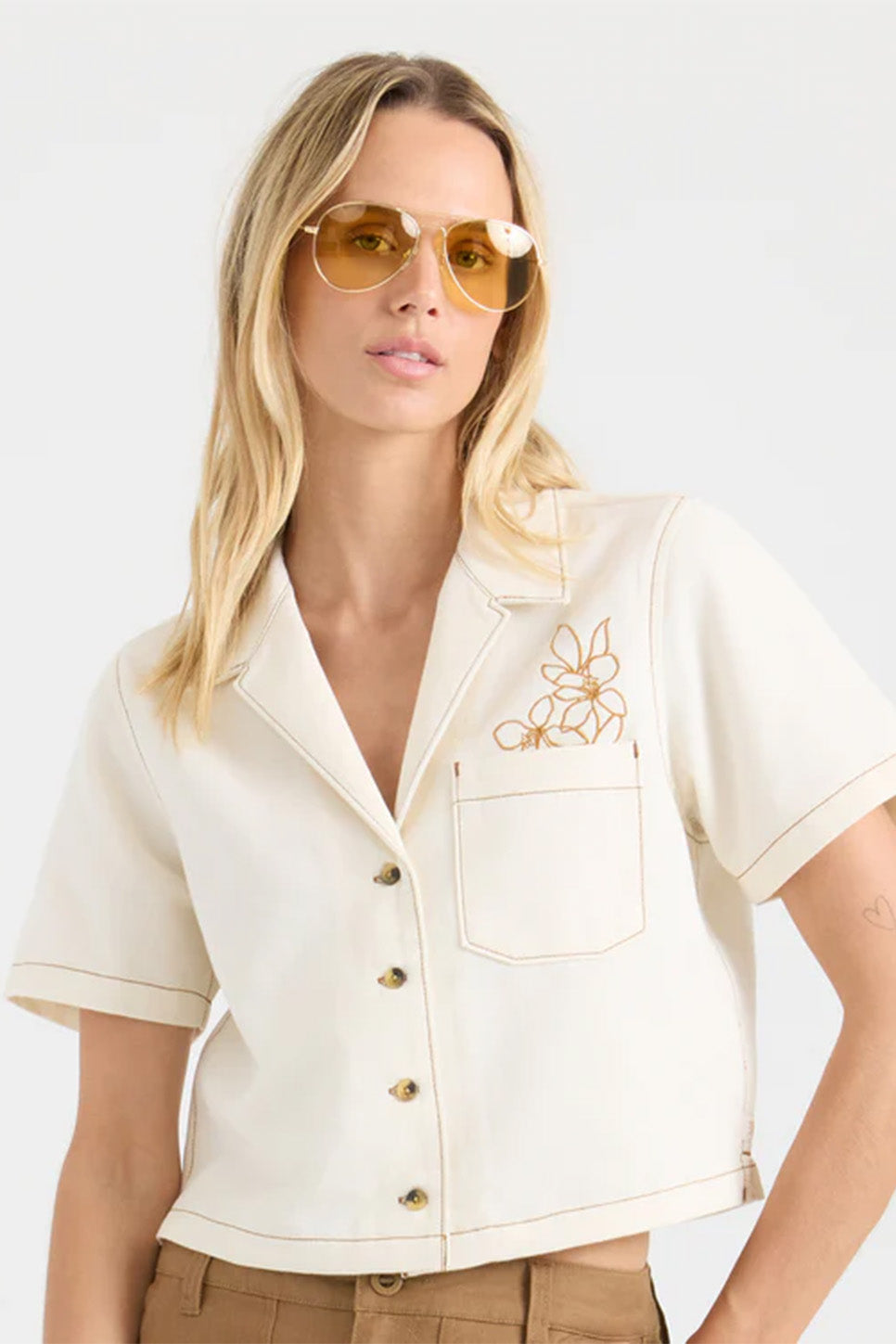 roark camp shirt bone front