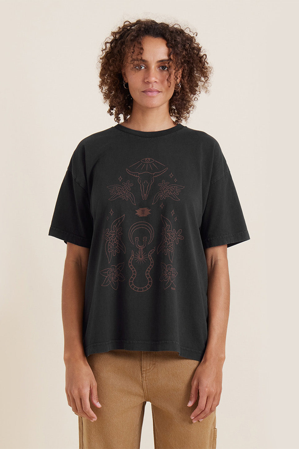Roark - Gaucho Oversize Tee - Black - Front