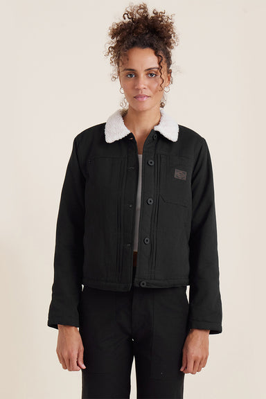 roark open roads denim jacket black front