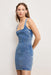 Good American - Denim Shift Dress - Indigo - Side