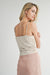 Sadie & Sage - On Point Knit Tank - Cream - Back